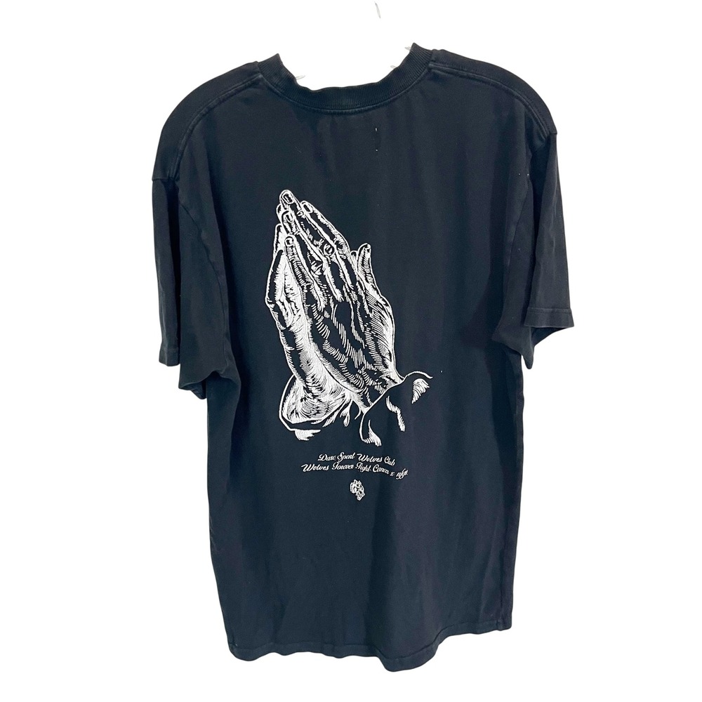 Darc Sport Fight Cancer x NFGU Prayer Hands Tee Black Wolves Club Mens Large